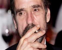 Jeremy Irons smoking